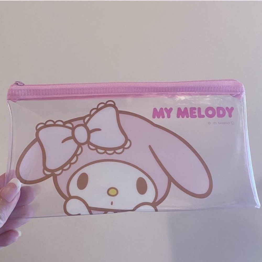 🛍️3/$20🛍️ Sanrio My Melody Pink and Clear Pouch